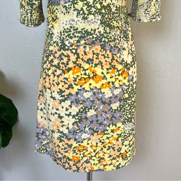 •RAILS•‎ Roma V-Neck A-Line Floral Mini Dress in Gardenia Print Size Small - Picture 9 of 16